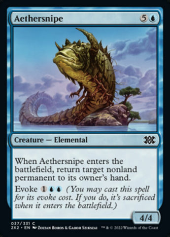 Aethersnipe [Double Masters 2022] Magic: The Gathering