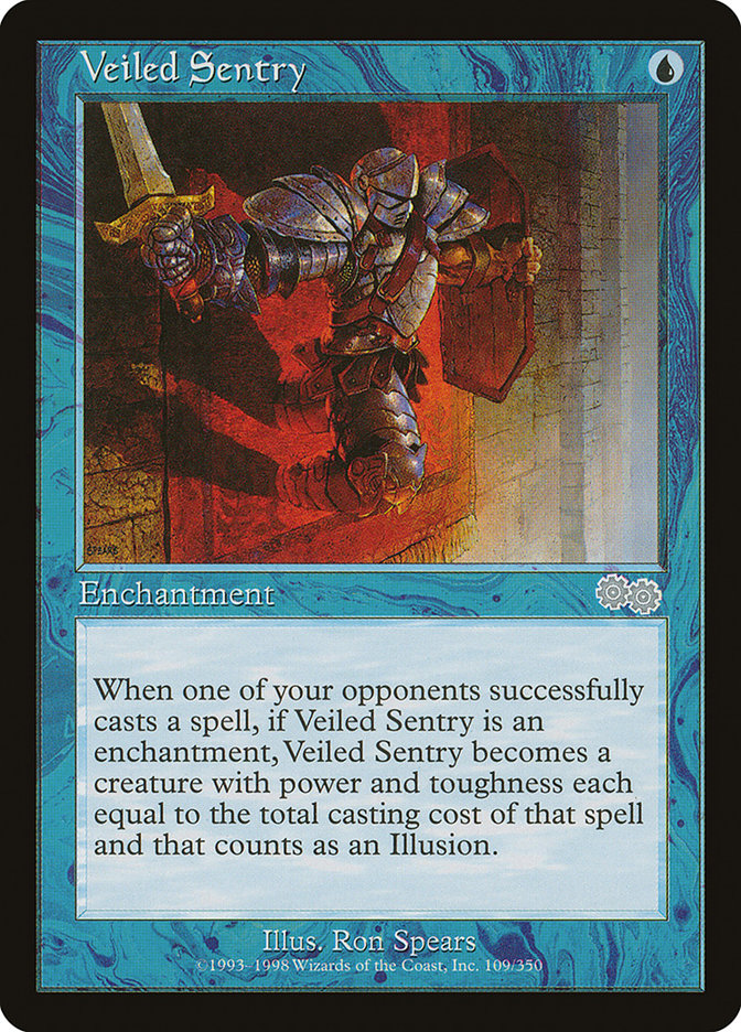 Veiled Sentry [Urza's Saga] Magic: The Gathering
