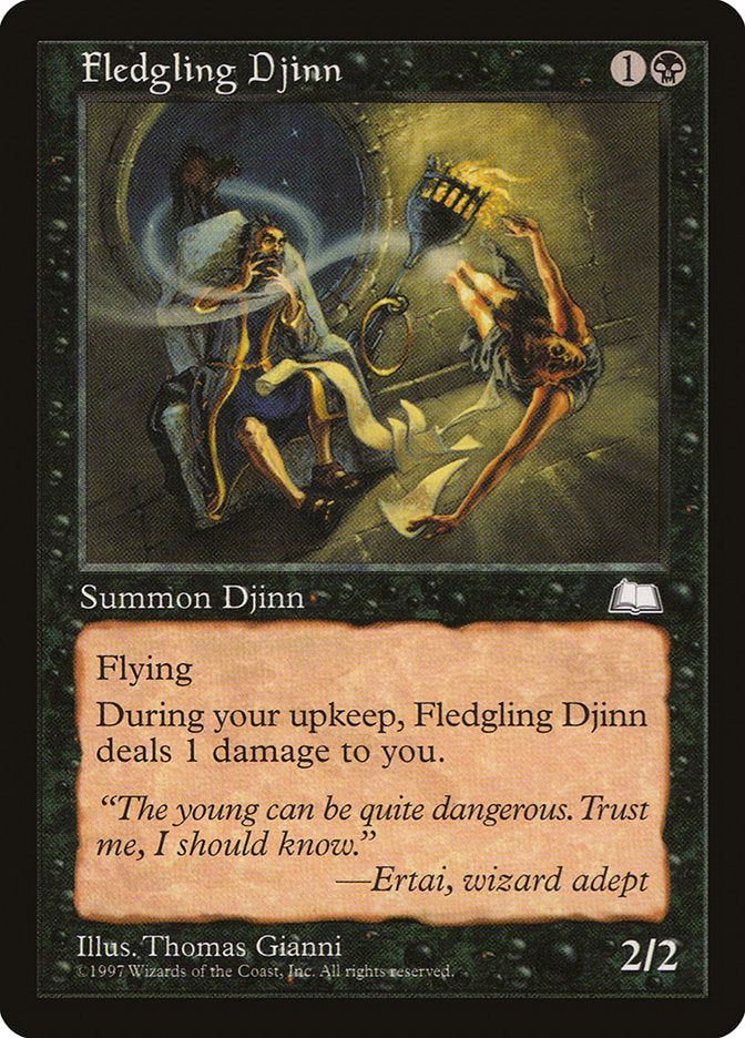 Fledgling Djinn [Weatherlight] Magic: The Gathering
