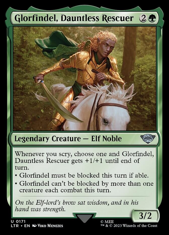 Glorfindel, Dauntless Rescuer [The Lord of the Rings: Tales of Middle-Earth] Magic: The Gathering
