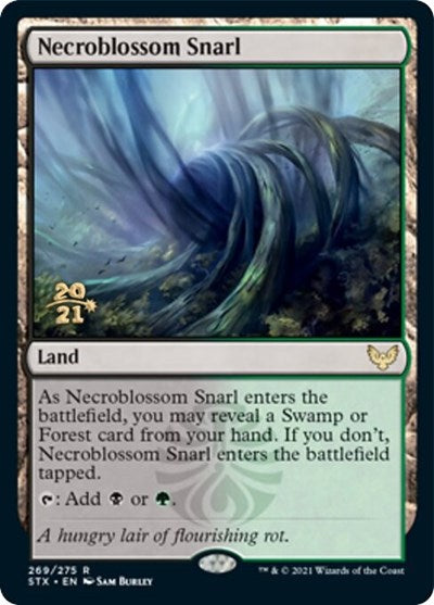 Necroblossom Snarl [Strixhaven: School of Mages Prerelease Promos] Magic: The Gathering