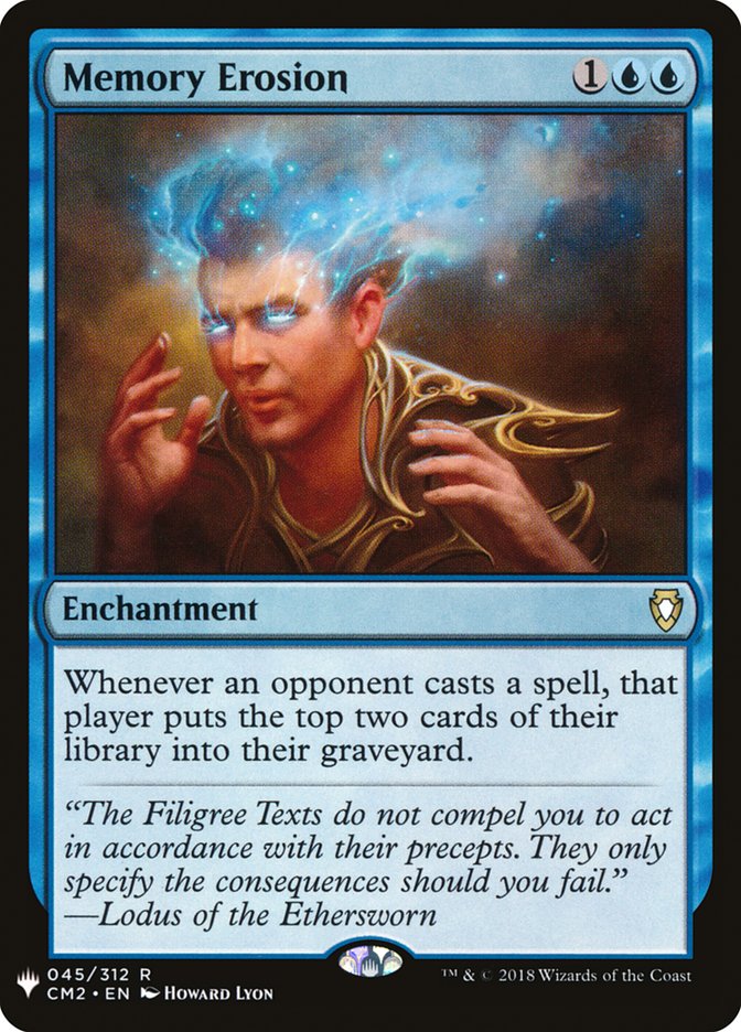 Memory Erosion [Mystery Booster] Magic: The Gathering