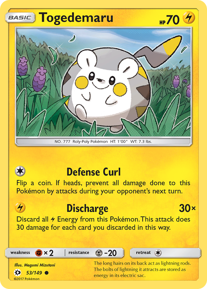 Togedemaru (53/149) [Sun & Moon: Base Set] Pokémon