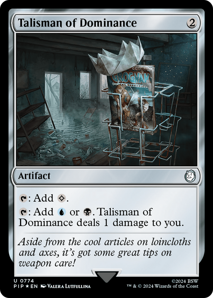 Talisman of Dominance (Surge Foil) [Fallout] Magic: The Gathering
