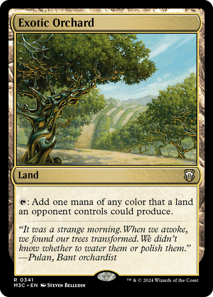 Exotic Orchard (Ripple Foil) [Modern Horizons 3 Commander] Magic: The Gathering