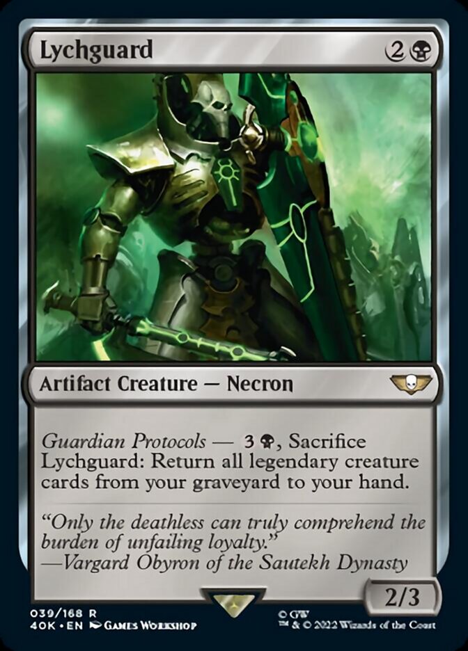 Lychguard (Surge Foil) [Warhammer 40,000] Magic: The Gathering
