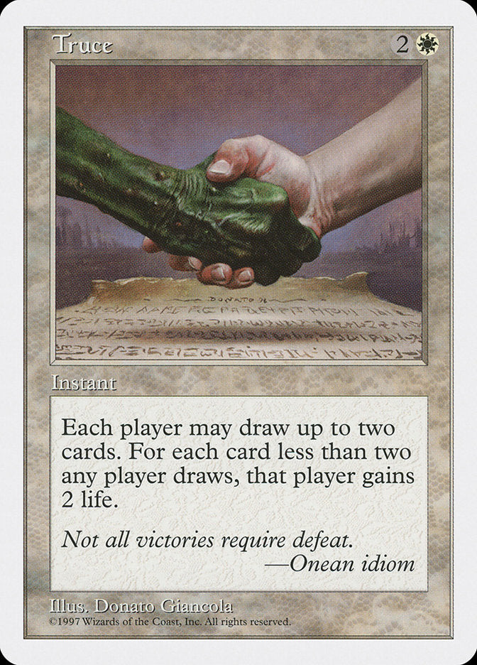 Truce [Fifth Edition] Magic: The Gathering
