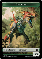 Dinosaur Egg // Dinosaur (0010) Double-Sided Token [The Lost Caverns of Ixalan Tokens] Magic: The Gathering