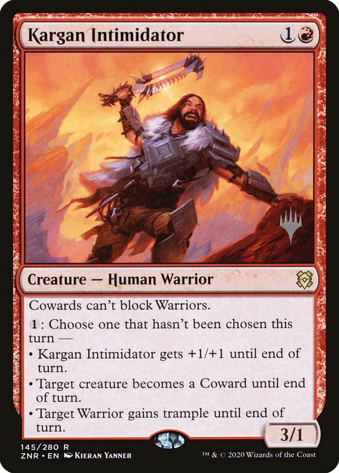 Kargan Intimidator (Promo Pack) [Zendikar Rising Promos] Magic: The Gathering