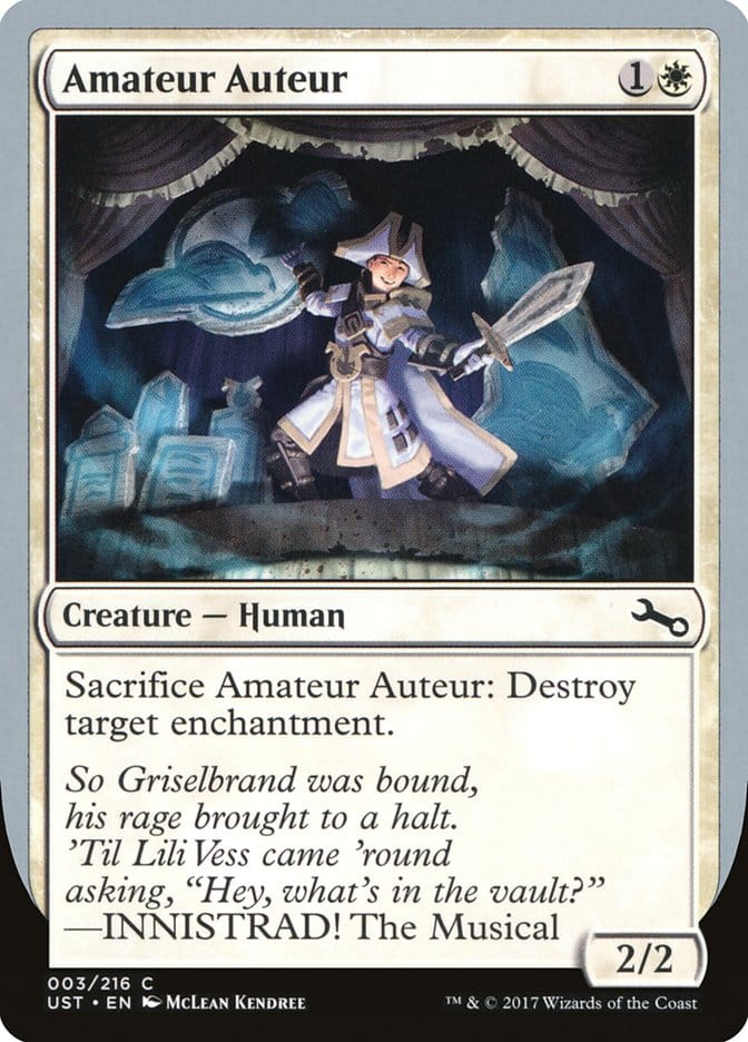 Amateur Auteur (INNISTRAD! The Musical) [Unstable] Magic: The Gathering