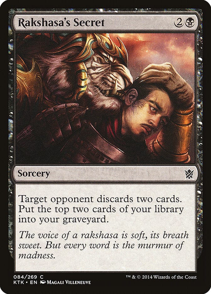 Rakshasa's Secret [Khans of Tarkir] Magic: The Gathering