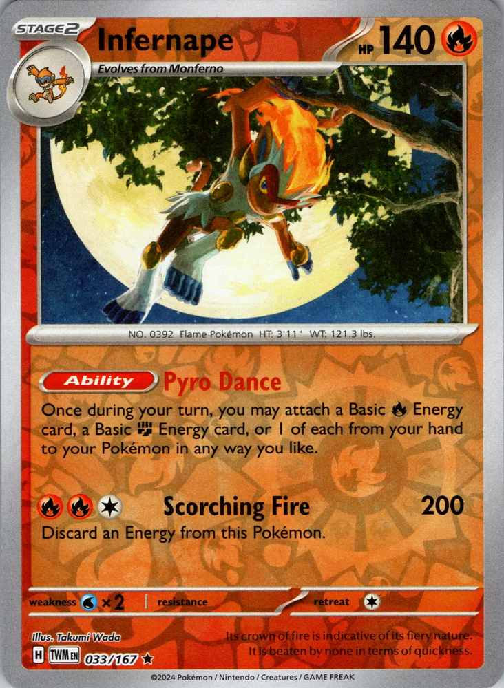 Infernape (033/167) [Scarlet & Violet: Twilight Masquerade] Pokémon