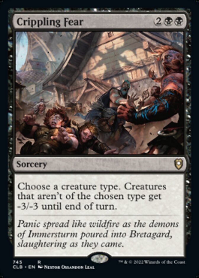 Crippling Fear [Commander Legends: Battle for Baldur's Gate] Magic: The Gathering