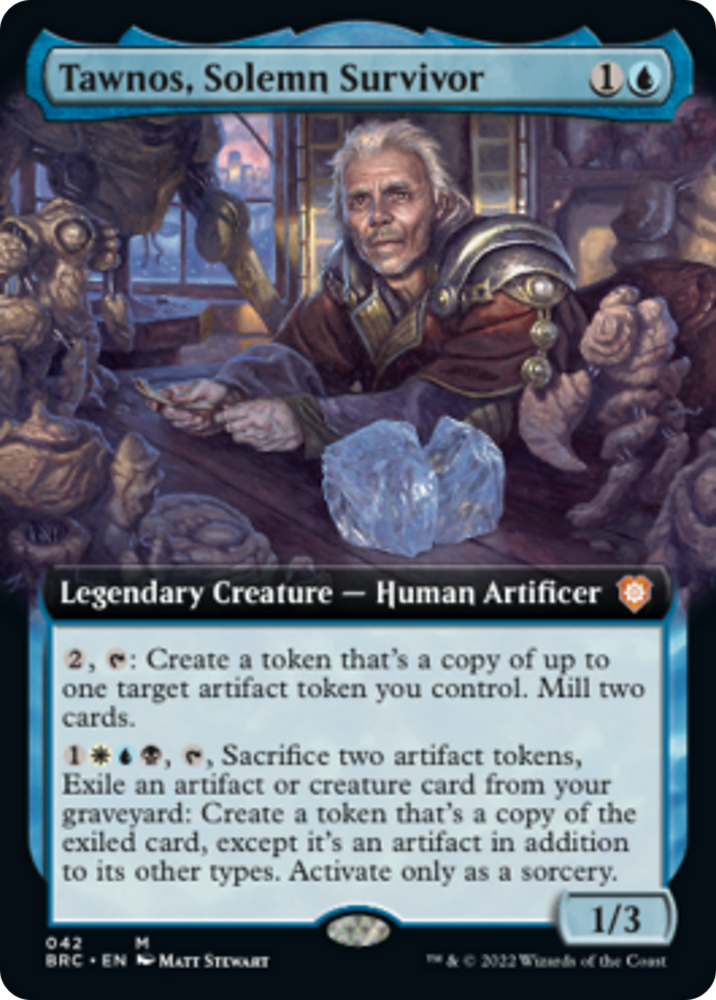 Tawnos, Solemn Survivor (Extended Art) [The Brothers' War Commander] Magic: The Gathering