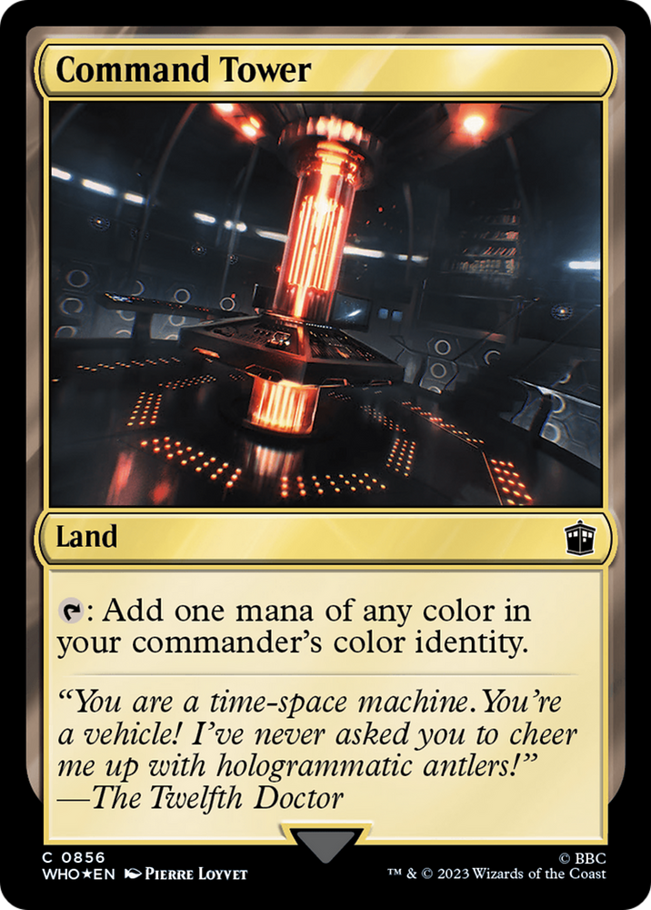Command Tower (0856) (Surge Foil) [Doctor Who] Magic: The Gathering