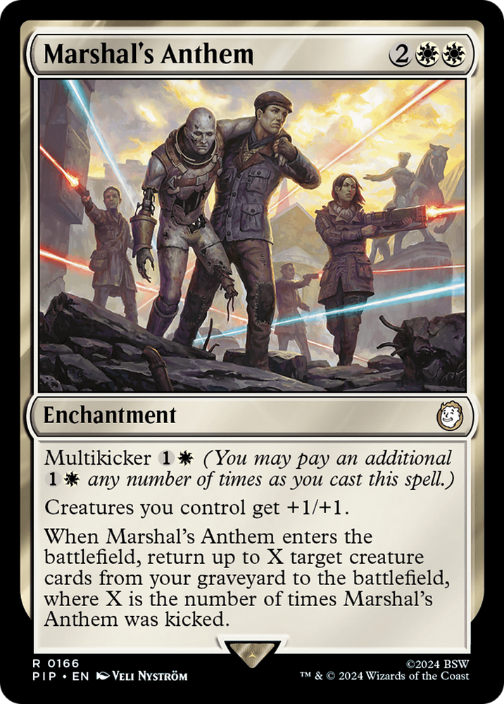 Marshal's Anthem [Fallout] Magic: The Gathering