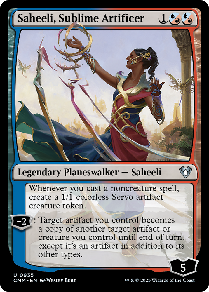 Saheeli, Sublime Artificer [Commander Masters] Magic: The Gathering