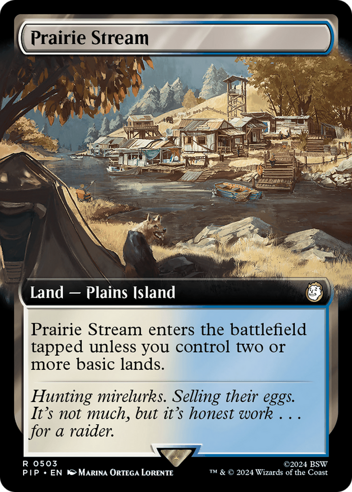Prairie Stream (Extended Art) [Fallout] Magic: The Gathering