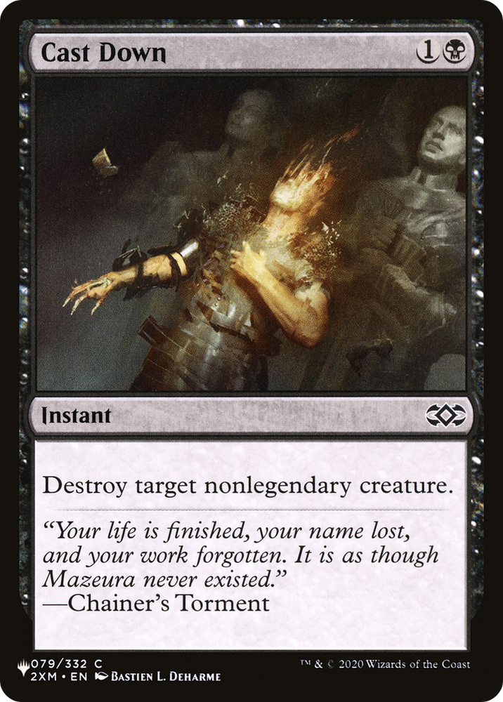 Cast Down (2XM) [The List] Magic: The Gathering