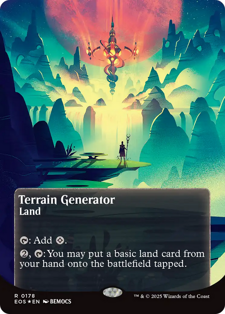 Terrain Generator (0178) (Borderless) (Galaxy Foil) [Edge of Eternities: Stellar Sights] Magic: The Gathering