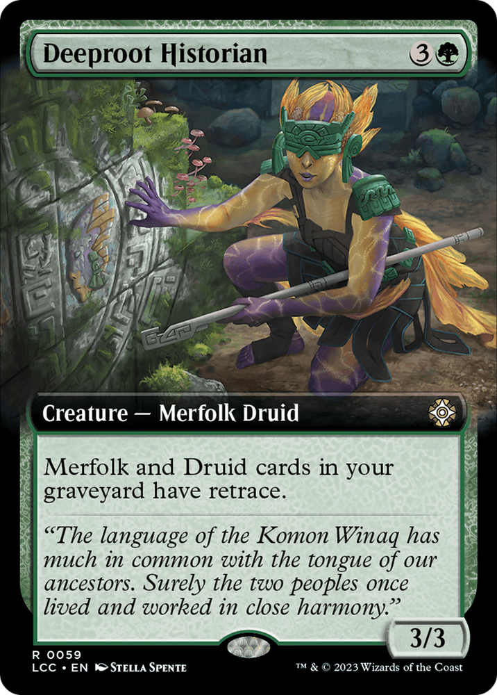 Deeproot Historian (Extended Art) [The Lost Caverns of Ixalan Commander] Magic: The Gathering