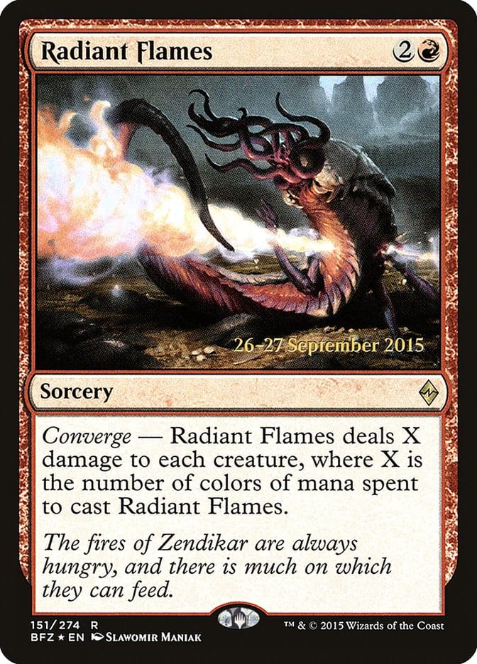 Radiant Flames [Battle for Zendikar Prerelease Promos] Magic: The Gathering