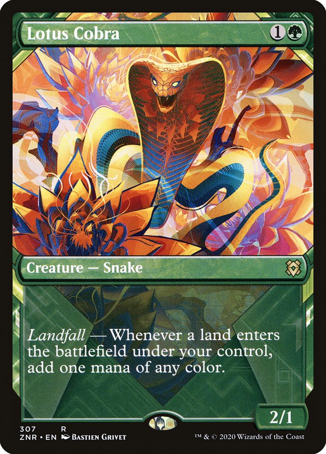 Lotus Cobra (Showcase) [Zendikar Rising] Magic: The Gathering