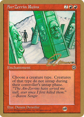 An-Zerrin Ruins (Eric Tam) (SB) [Pro Tour Collector Set] Magic: The Gathering