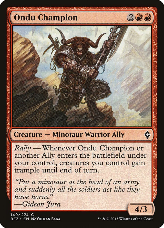 Ondu Champion [Battle for Zendikar] Magic: The Gathering