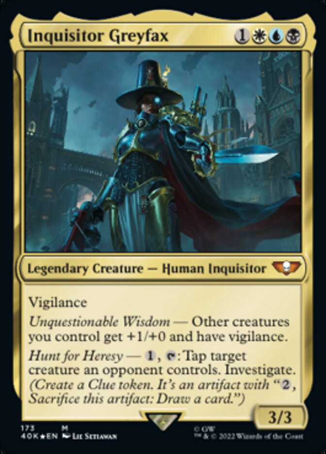 Inquisitor Greyfax (173) [Warhammer 40,000] Magic: The Gathering