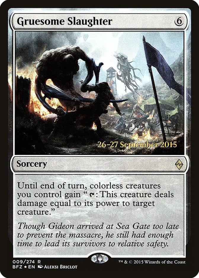 Gruesome Slaughter [Battle for Zendikar Prerelease Promos] Magic: The Gathering