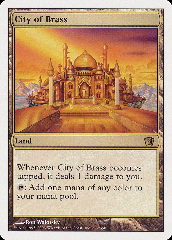 City of Brass [Eighth Edition] Magic: The Gathering