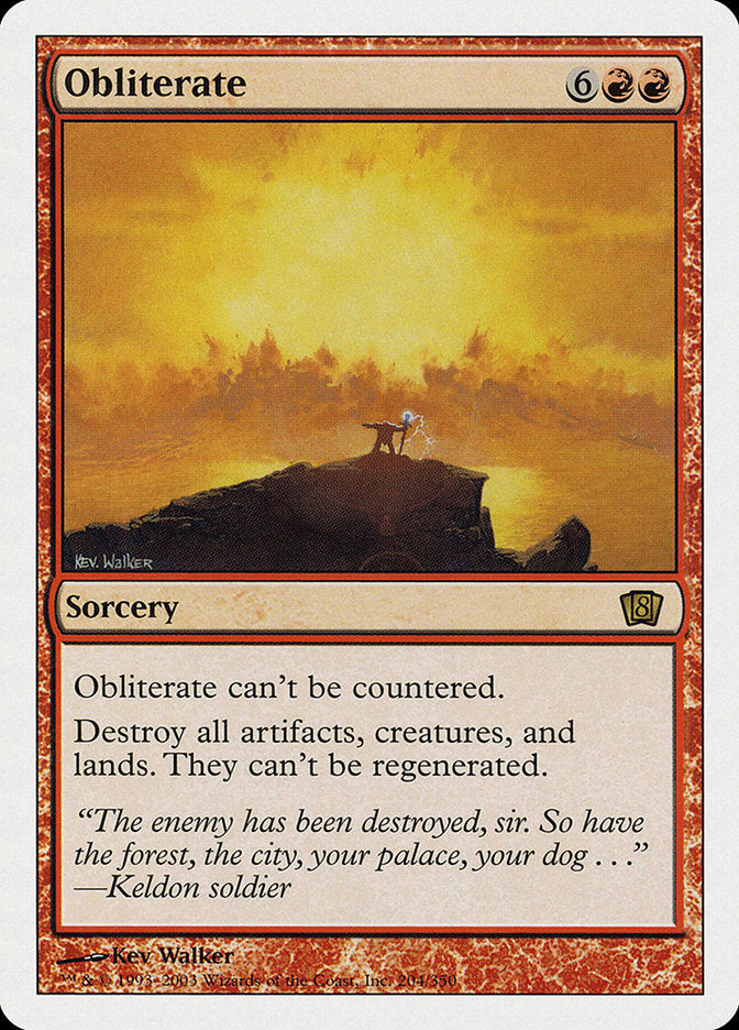 Obliterate [Eighth Edition] Magic: The Gathering