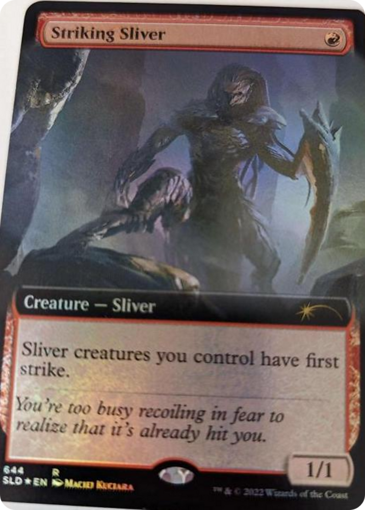Striking Sliver (Extended Art) [Secret Lair Drop Series] Magic: The Gathering