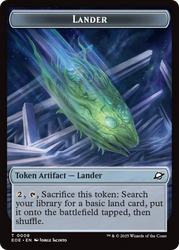 Human Soldier // Lander (0008) Double-Sided Token [Edge of Eternities Tokens] Magic: The Gathering