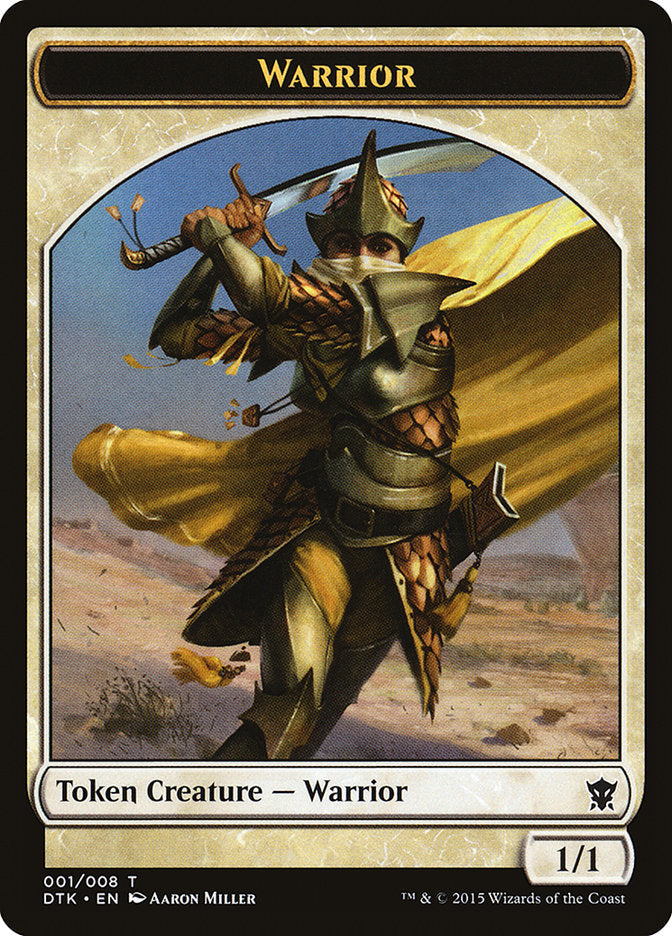Warrior Token [Dragons of Tarkir Tokens] Magic: The Gathering
