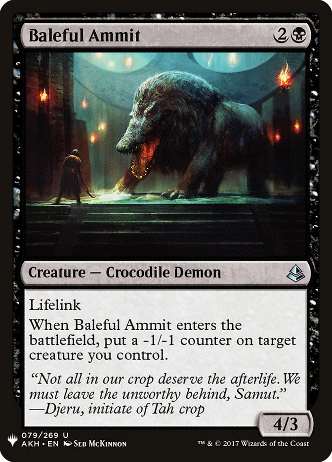 Baleful Ammit [Mystery Booster] Magic: The Gathering