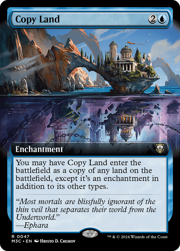 Copy Land (Extended Art) [Modern Horizons 3 Commander] Magic: The Gathering