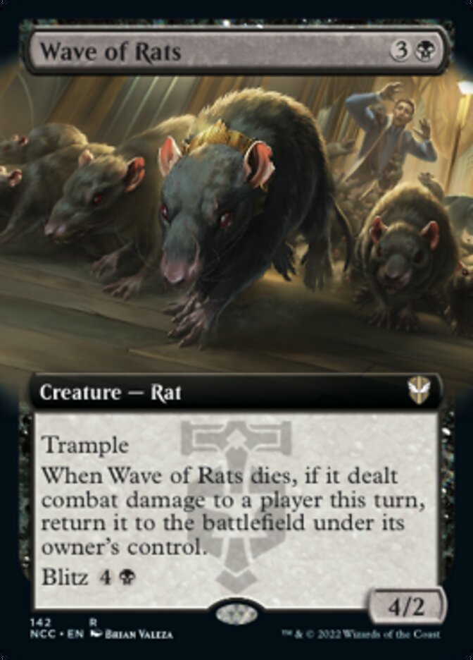 Wave of Rats (Extended Art) [Streets of New Capenna Commander] Magic: The Gathering