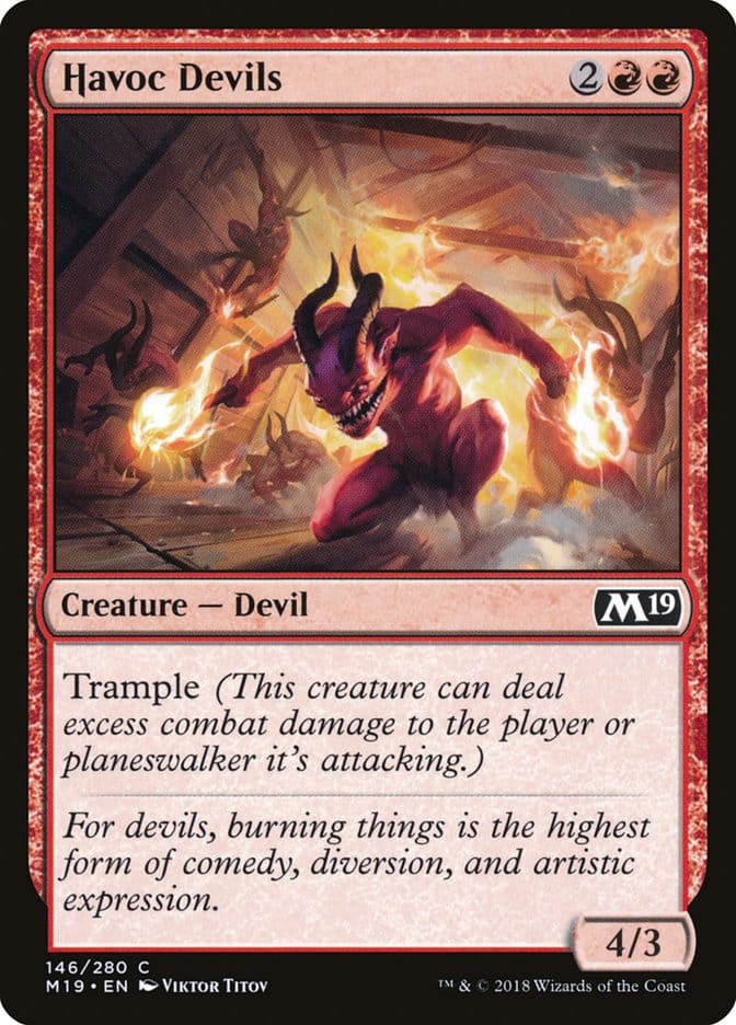Havoc Devils [Core Set 2019] Magic: The Gathering