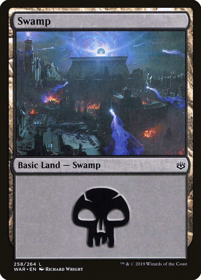 Swamp (258) [War of the Spark] Magic: The Gathering