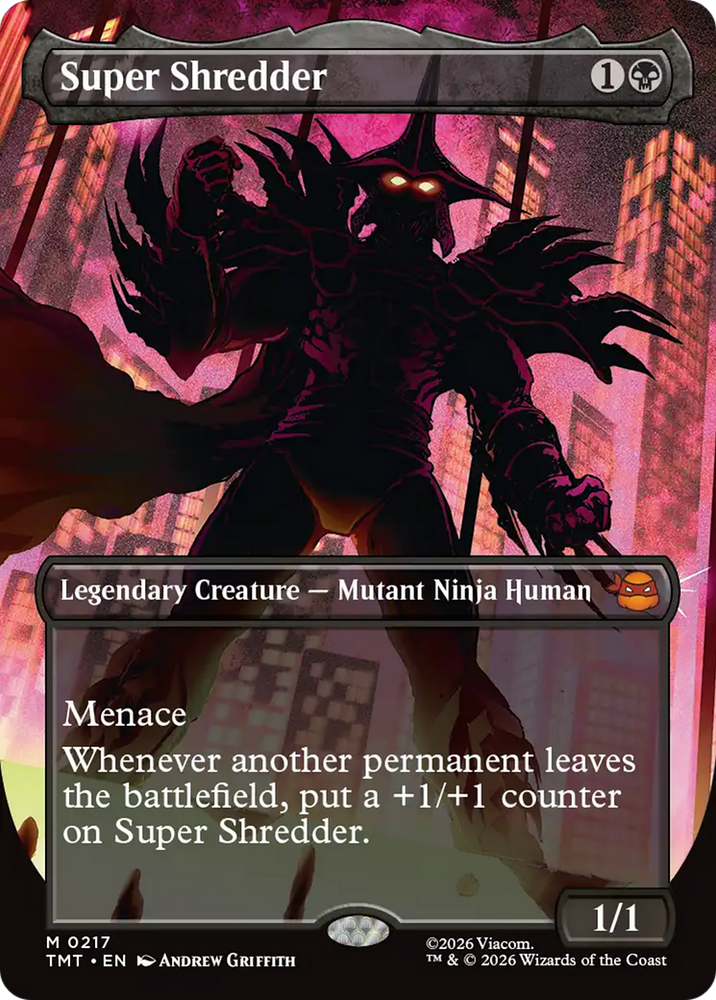 Super Shredder (Borderless) [Teenage Mutant Ninja Turtles] Magic: The Gathering