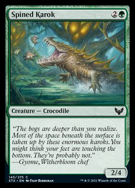 Spined Karok [Strixhaven: School of Mages] Magic: The Gathering