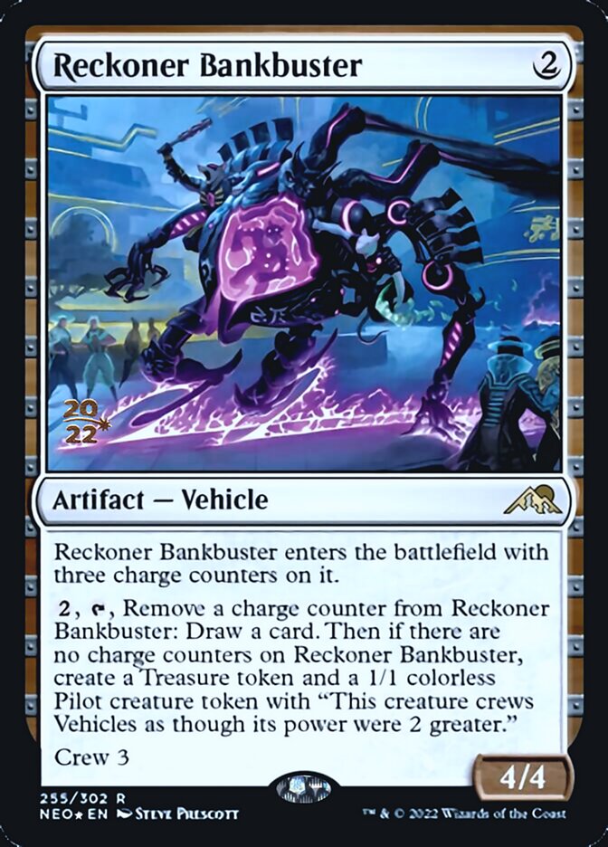 Reckoner Bankbuster [Kamigawa: Neon Dynasty Prerelease Promos] Magic: The Gathering