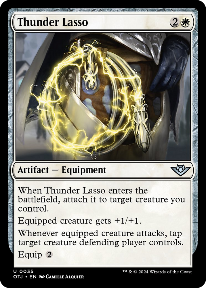 Thunder Lasso [Outlaws of Thunder Junction] Magic: The Gathering