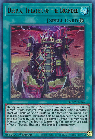 Despia, Theater of the Branded [GFP2-EN167] Ultra Rare - Yugioh Cards For Your TCG Needs!