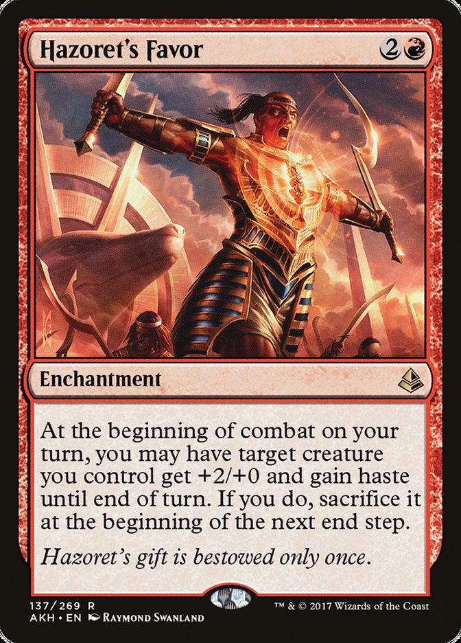Hazoret's Favor [Amonkhet] Magic: The Gathering