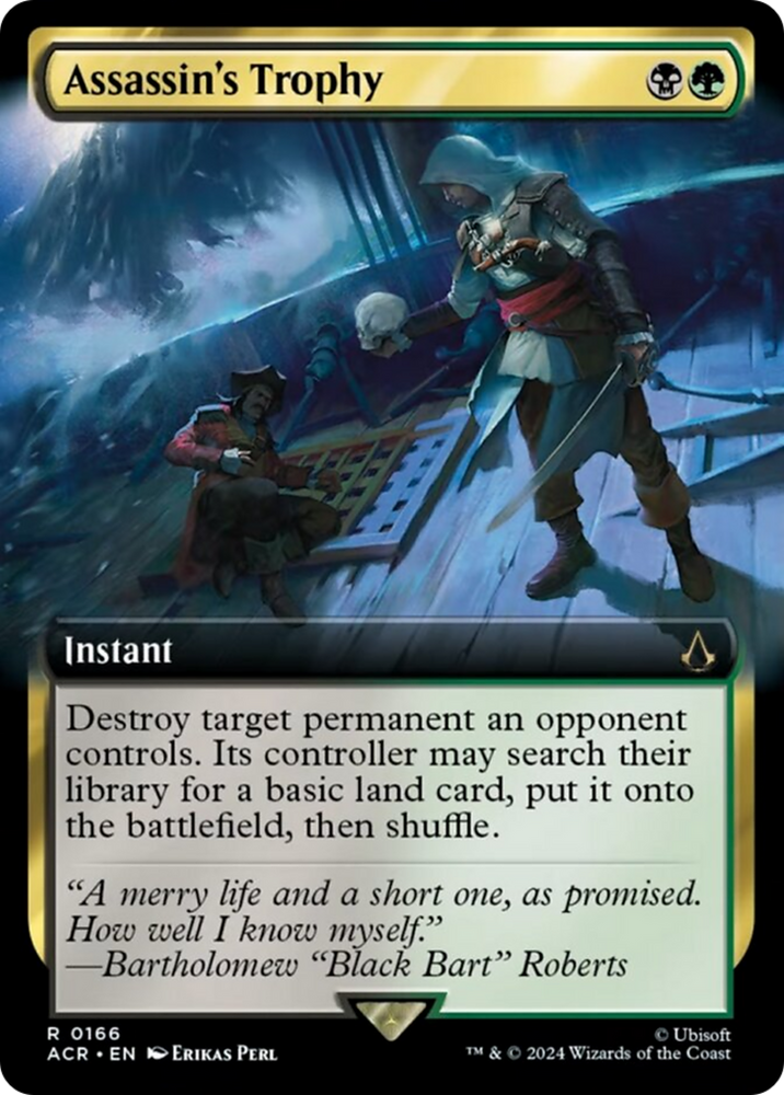 Assassin's Trophy (Extended Art) [Assassin's Creed] Magic: The Gathering