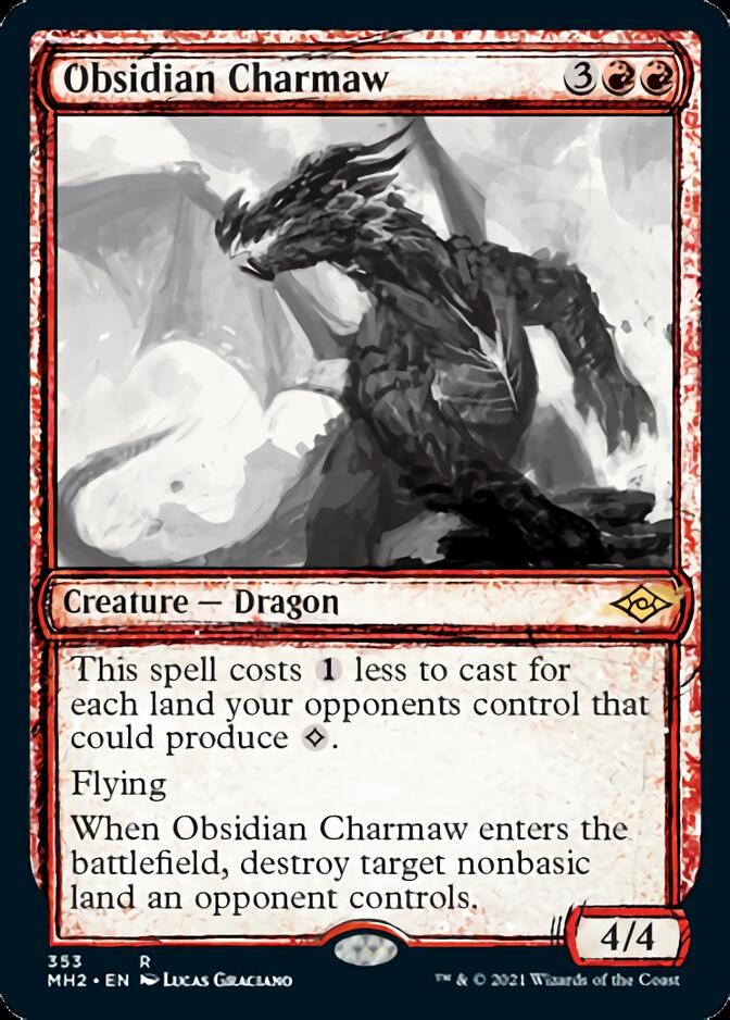 Obsidian Charmaw (Sketch) [Modern Horizons 2] Magic: The Gathering