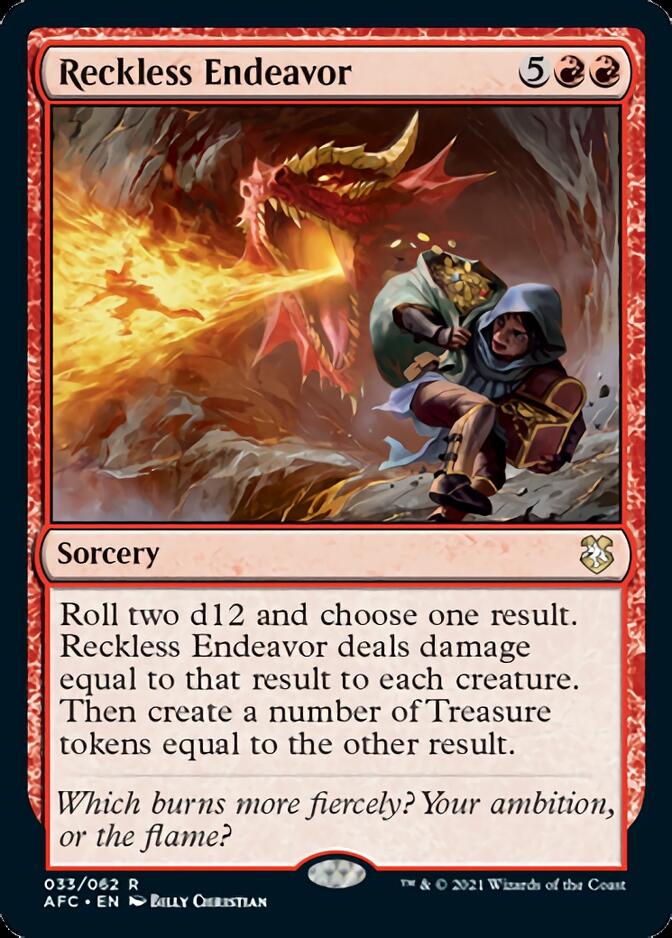 Reckless Endeavor [Dungeons & Dragons: Adventures in the Forgotten Realms Commander] Magic: The Gathering